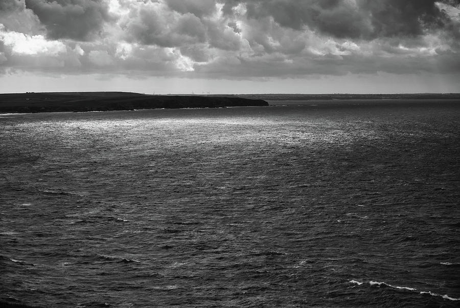 Coast in Black and White Photograph by Mark Hunter
