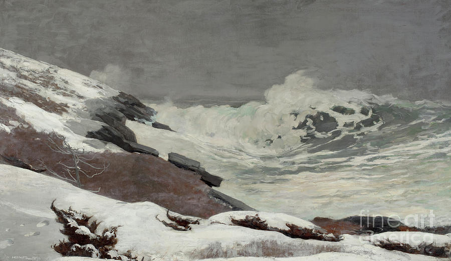 Coast in Winter, 1892 Painting by Winslow Homer