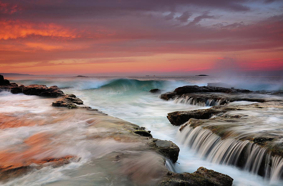 Nature Digital Art - Coast Of Port Kembla In Australia by Kieran Oconnor