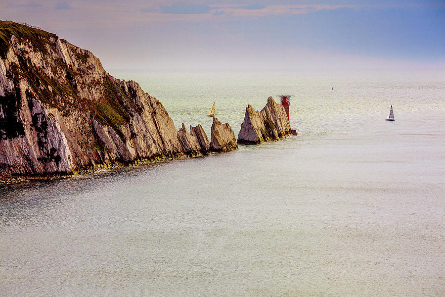 Coast With Needle Rock Formations Digital Art by Alessandro Saffo