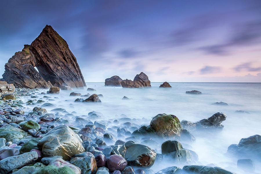 Coast With Rocks Digital Art by Sebastian Wasek