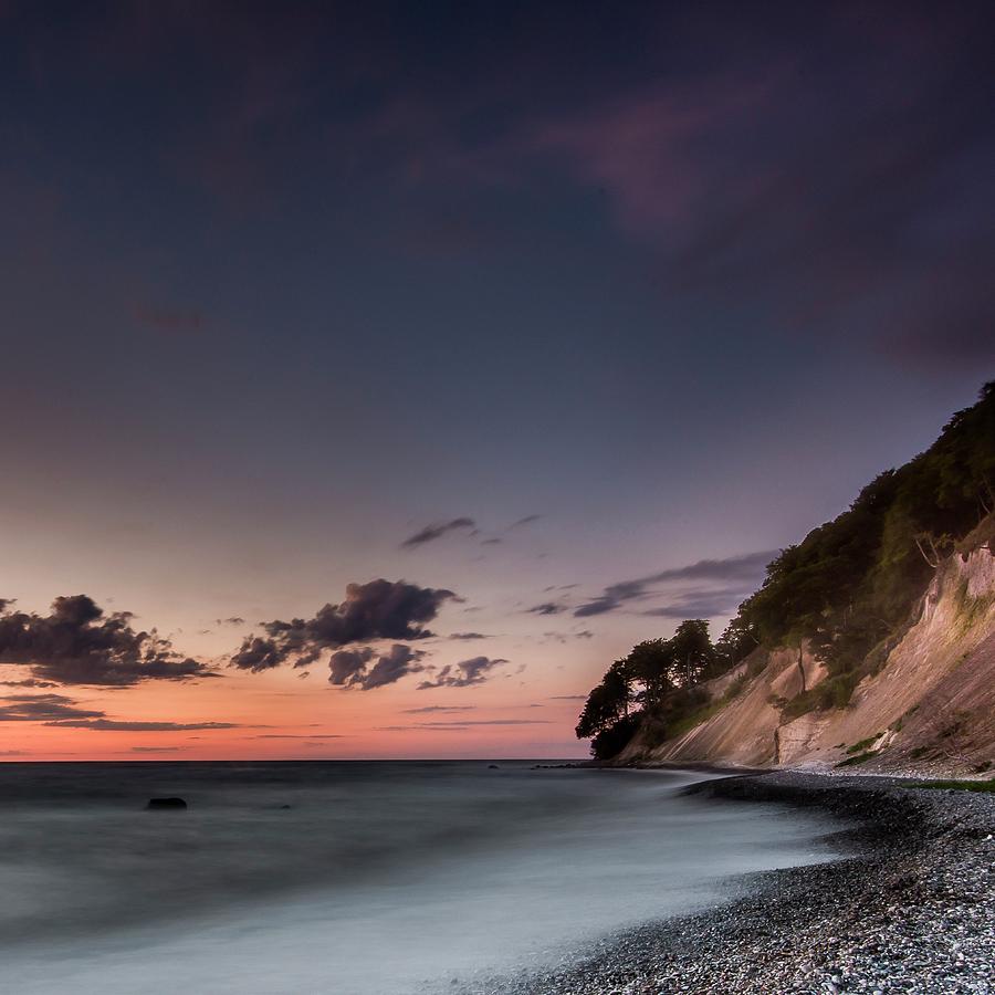 Coastal Beach At Dawn Digital Art by Manfred Voss