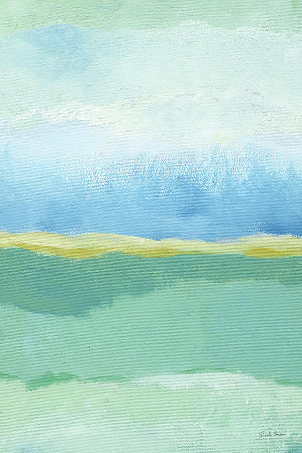 Abstract Painting - Coastal Bliss I Crop by Farida Zaman Abstract Painting - Coastal Bliss I Crop by Farida Zaman