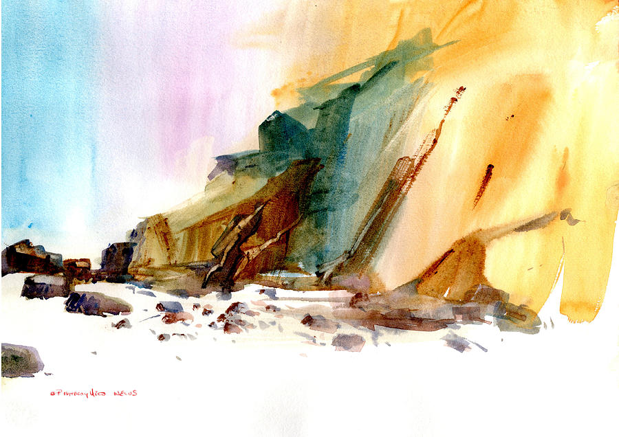 Coastal Cliffs Painting