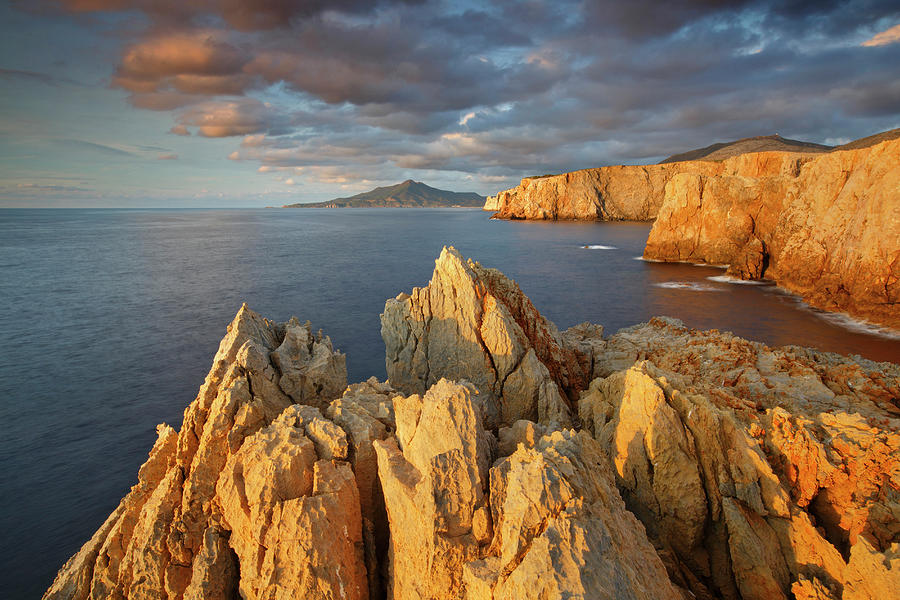 Coastal Cliffs, Sardinia, Italy Digital Art by Alessandro Carboni