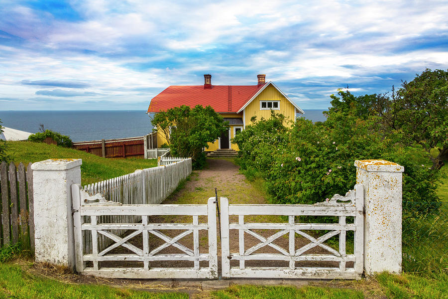 Coastal Cottage at the Sea Photograph by Debra and Dave Vanderlaan