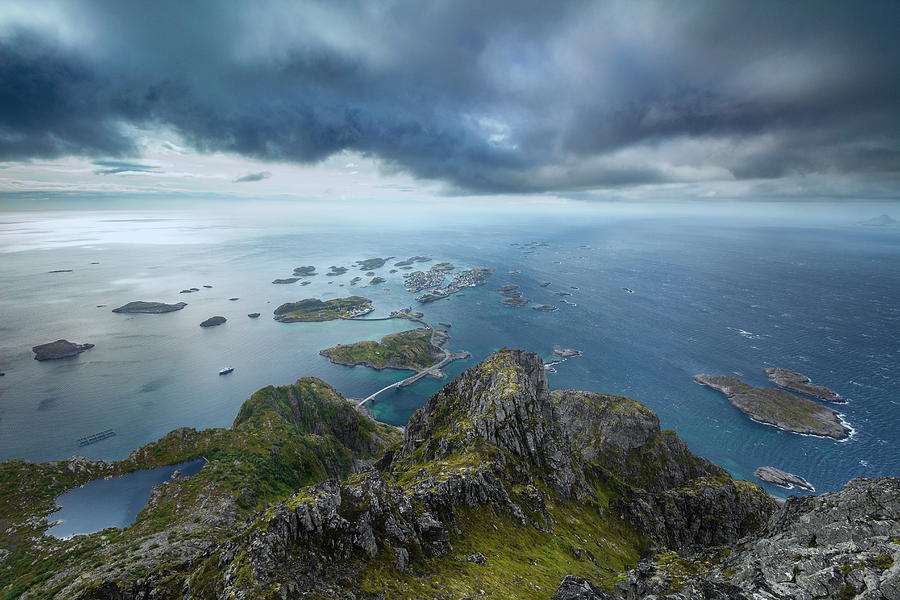 Coastal Landscape, Norway Digital Art by Jonas Huhn