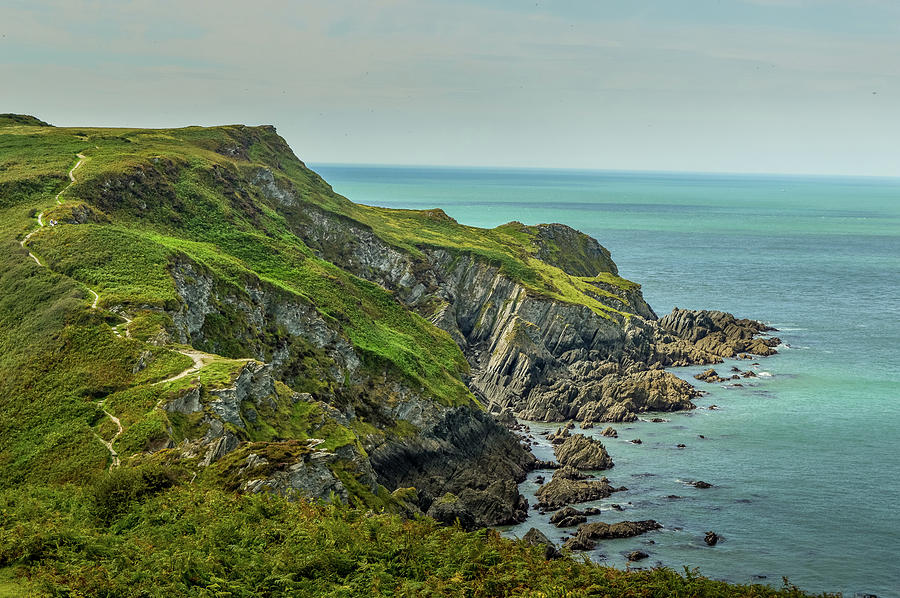 Coastal Path View, North Devon, England Photograph by Steve Joynson