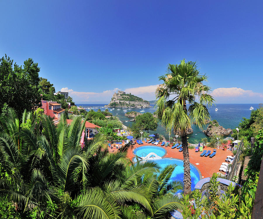 Coastal Resort, Naples Italy Digital Art by Luca Da Ros