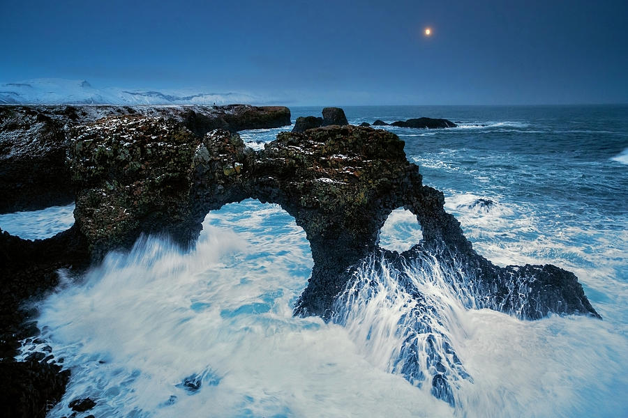 Coastal Rock Formations, Iceland Digital Art by Vincenzo Mazza
