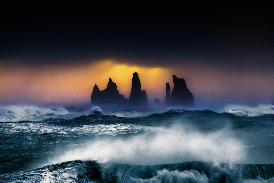 Coastal Rocks, Iceland Digital Art by Maurizio Rellini