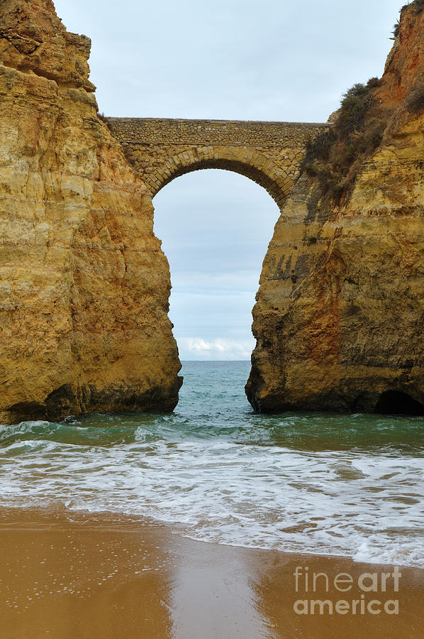 Coastal Scene and Bridge in Lagos by Angelo DeVal Coastal Scene and Bridge in Lagos by Angelo DeVal
