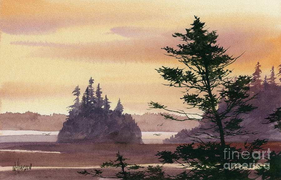 Coastal Sunset Painting by James Williamson