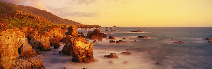 Coastline Pacific Ocean Ca Usa Photograph by Panoramic Images - Fine ...