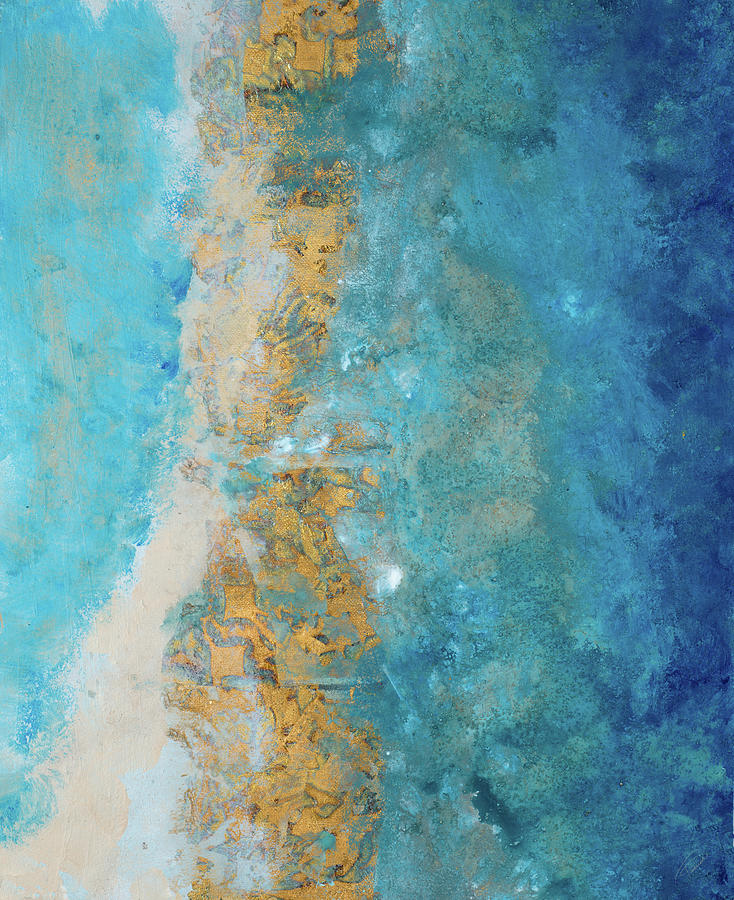 Abstract Photograph - Coastline Vertical Abstract I by Merri Pattinian