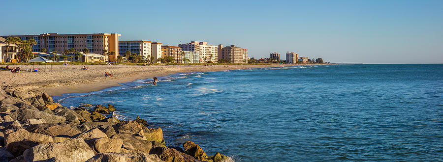Beach Photograph - Coastline With Buildings by Panoramic Images