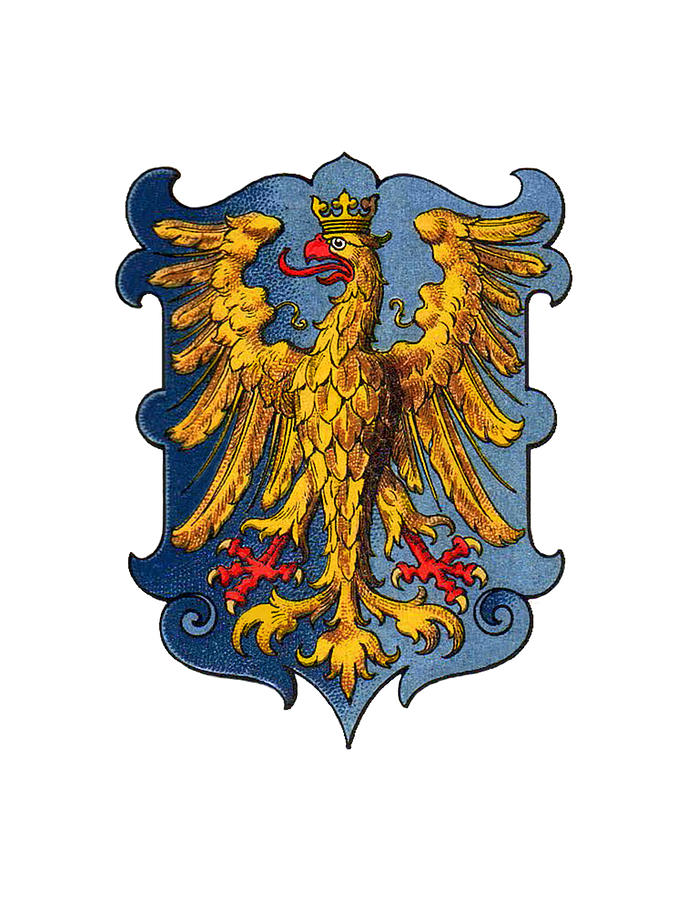 Coat of Arms of the Duchy of Friuli Drawing by Helga Novelli