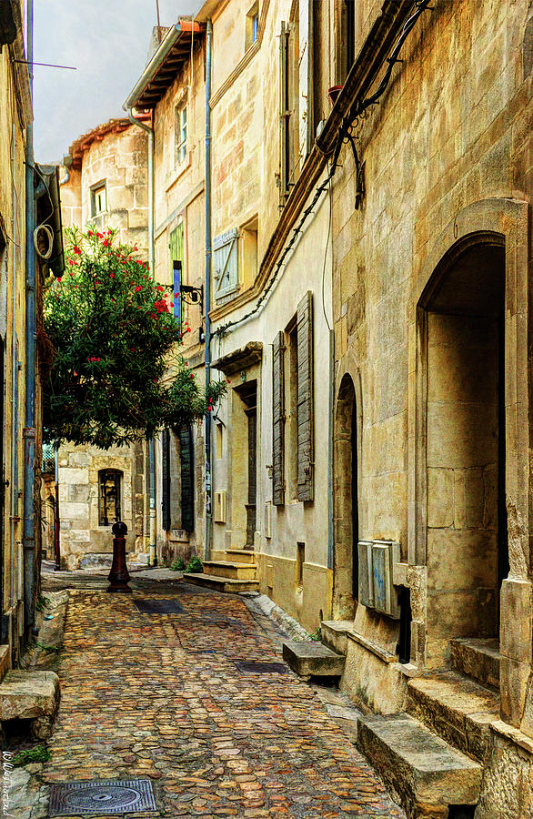 Cobbled street in Arles - Vintage version Photograph by Weston Westmoreland