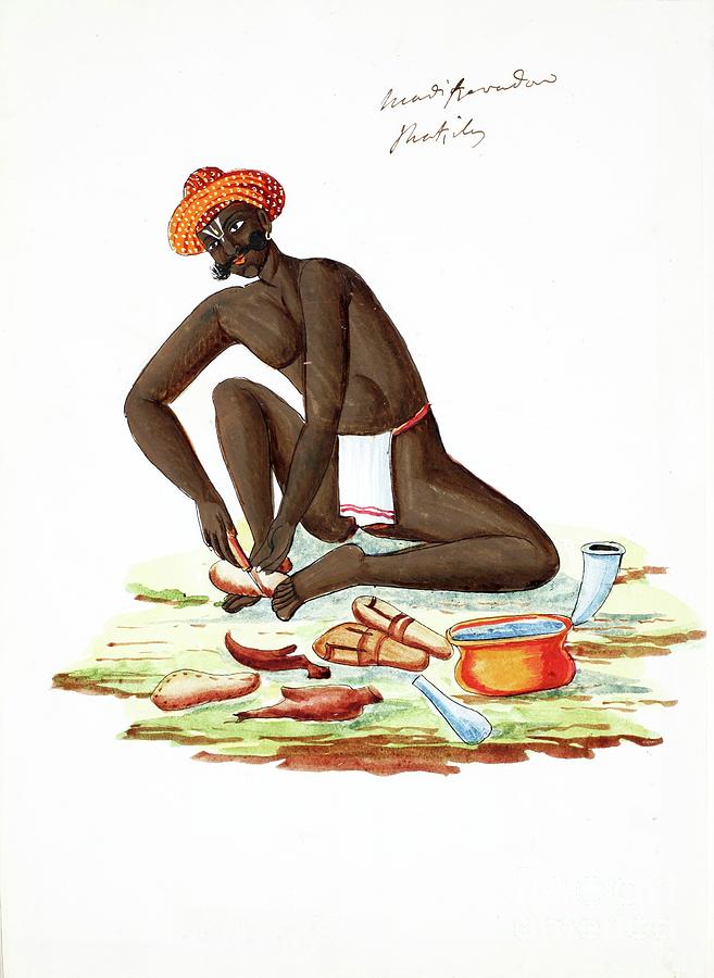 India Painting - Cobbler by Indian School