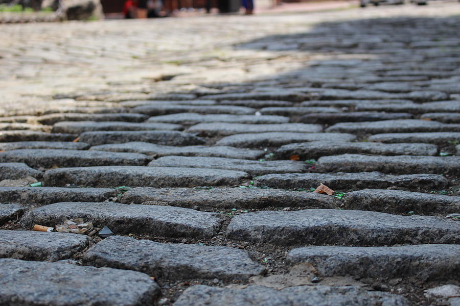 Cobblestone on the Freedom Trail Photograph by Laura Smith