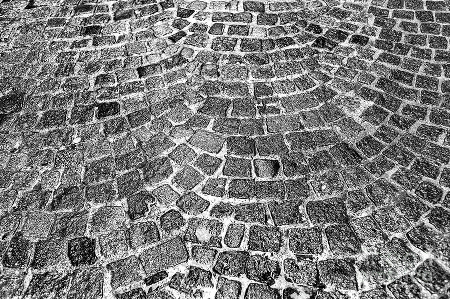 Cobblestone Pattern in Salzburg Photograph by John Rizzuto