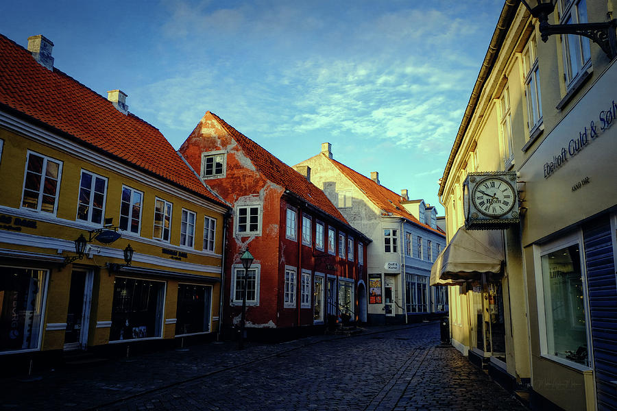 Cobblestone Street In Aarhus Photograph by Maria Angelica Maira