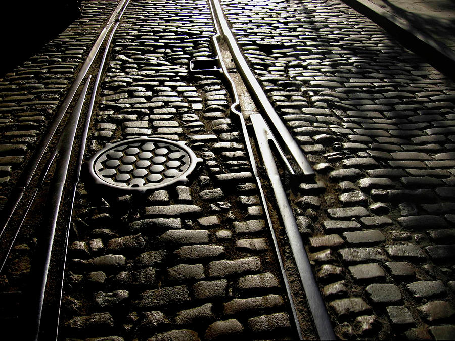 Cobblestones In Railway Track, New York Photograph by © Rick Elkins