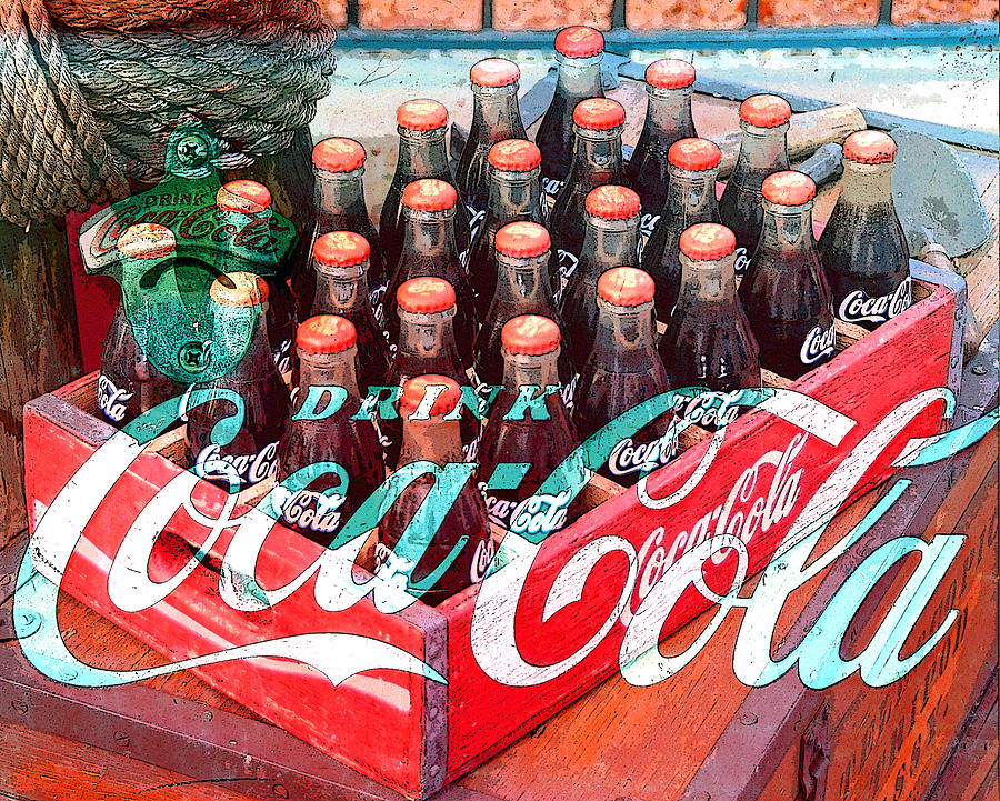 Coca Cola and work Mash Up Digital Art by David Lee Thompson