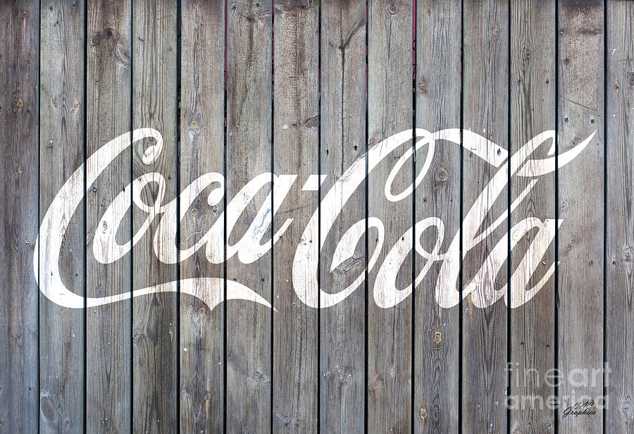 Coca Cola Barn Wood Sign 3 Digital Art by CAC Graphics