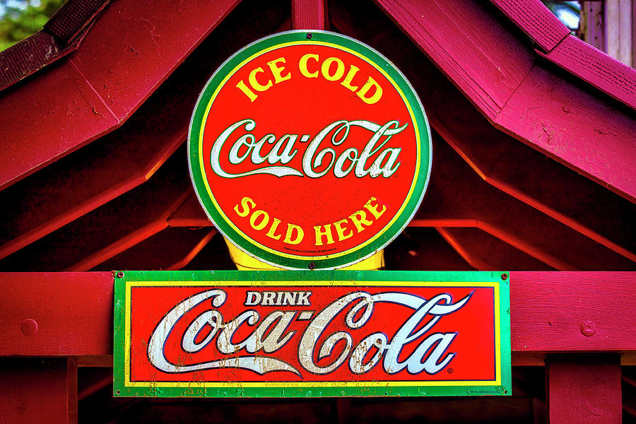 Coca-Cola Sign At The Zoo Photograph by Garry Gay