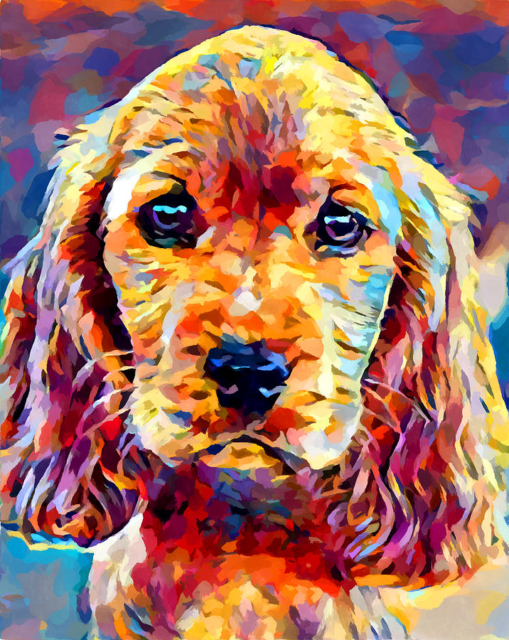 Cocker Spaniel 2 Painting by Chris Butler