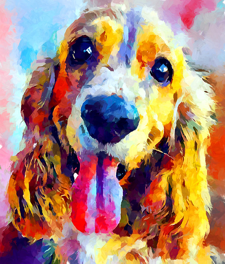 Cocker Spaniel Painting by Chris Butler