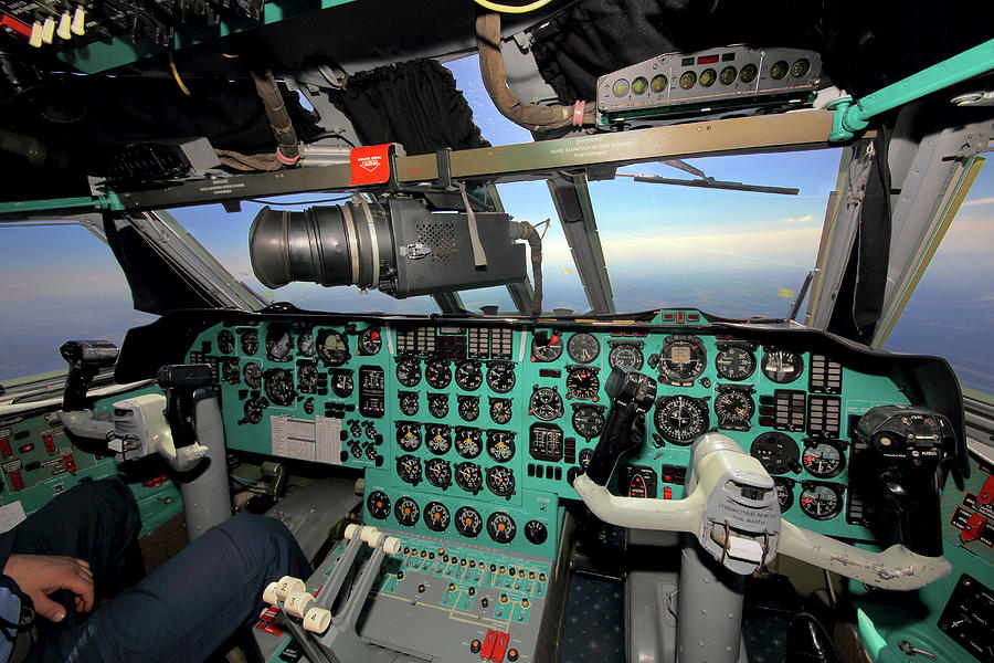 Cockpit View Of An Il-76md Military Photograph by Artyom Anikeev