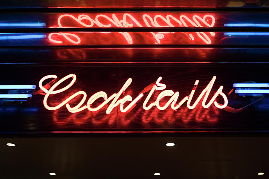 Cocktail Bar Sign Photograph by Image Source