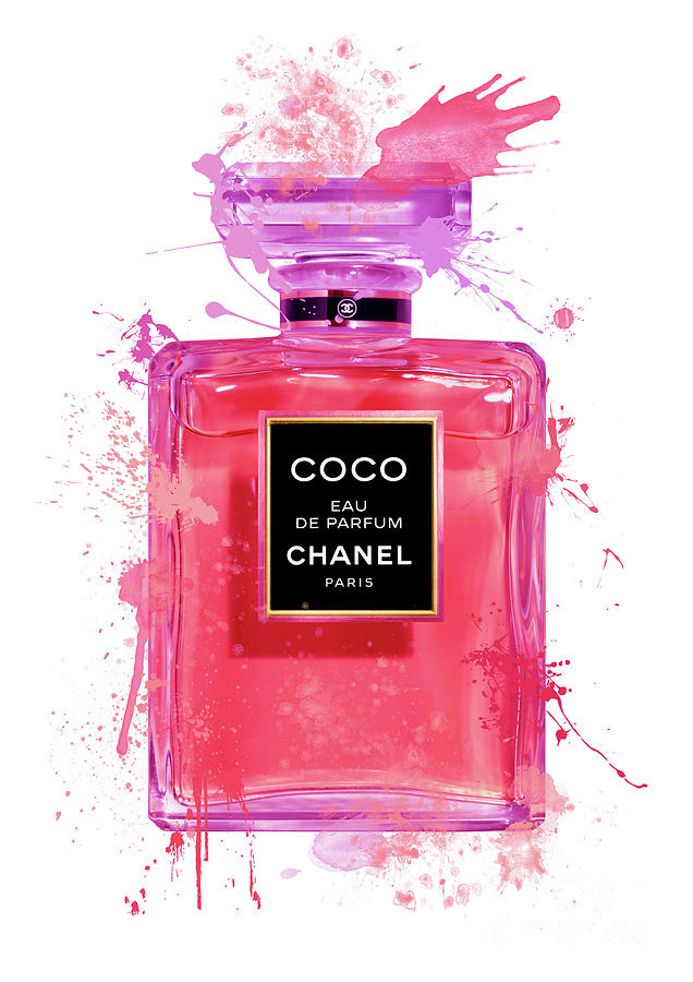 Coco Eau De Parfum Chanel Perfume - 22 Digital Art by Prar Kulasekara