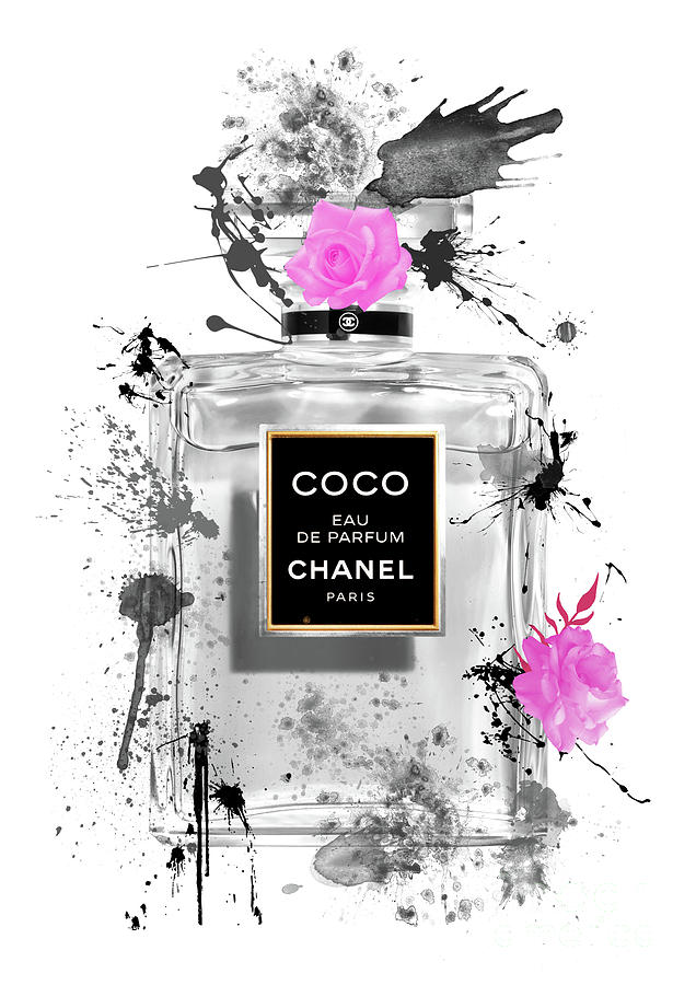 COCO Eau de Parfum Chanel Perfume - 88 Digital Art by Prar K Arts