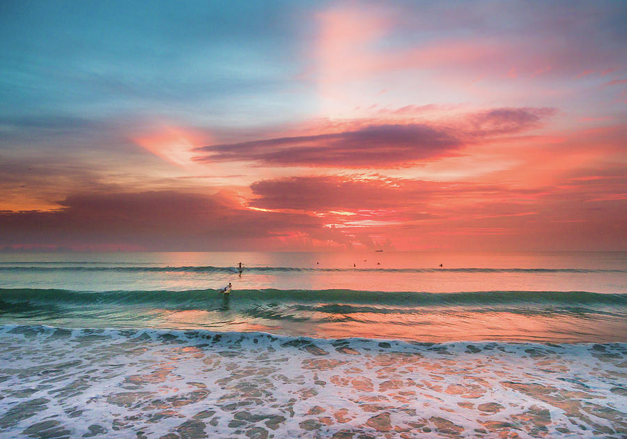 Sunset Photograph - Cocoa Beach Sunrise by Seascaping Photography