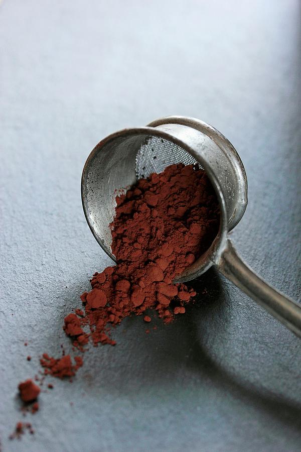 Cocoa Powder In An Old Sieve Photograph by Vivi Dangelo