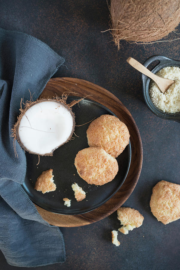 Coconut And Almond Macaroons Photograph by Sonia Chatelain