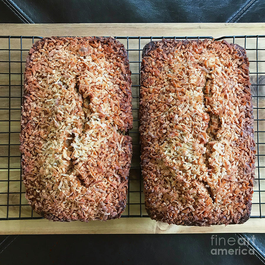 Coconut Crusted Banana Bread Photograph by Amy E Fraser