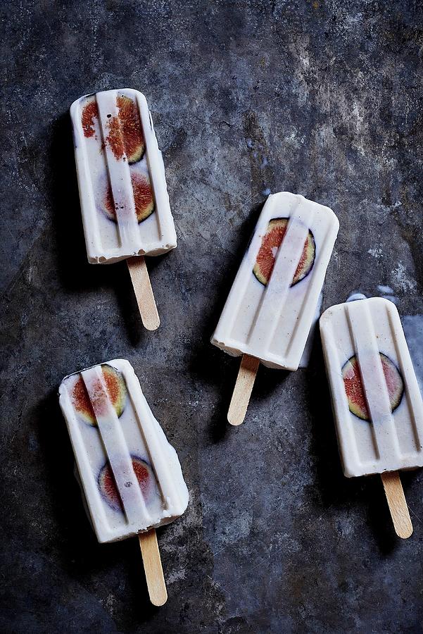 Coconut Fig Popsicle Photograph by Fred + Elliott  Photography