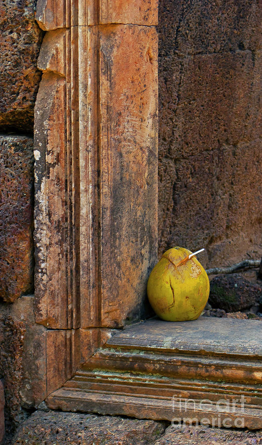 Coconut In Doorway-Signed-#2565 Photograph by J L Woody Wooden