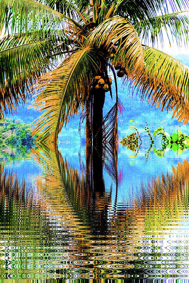 Coconut Tree Mixed Media