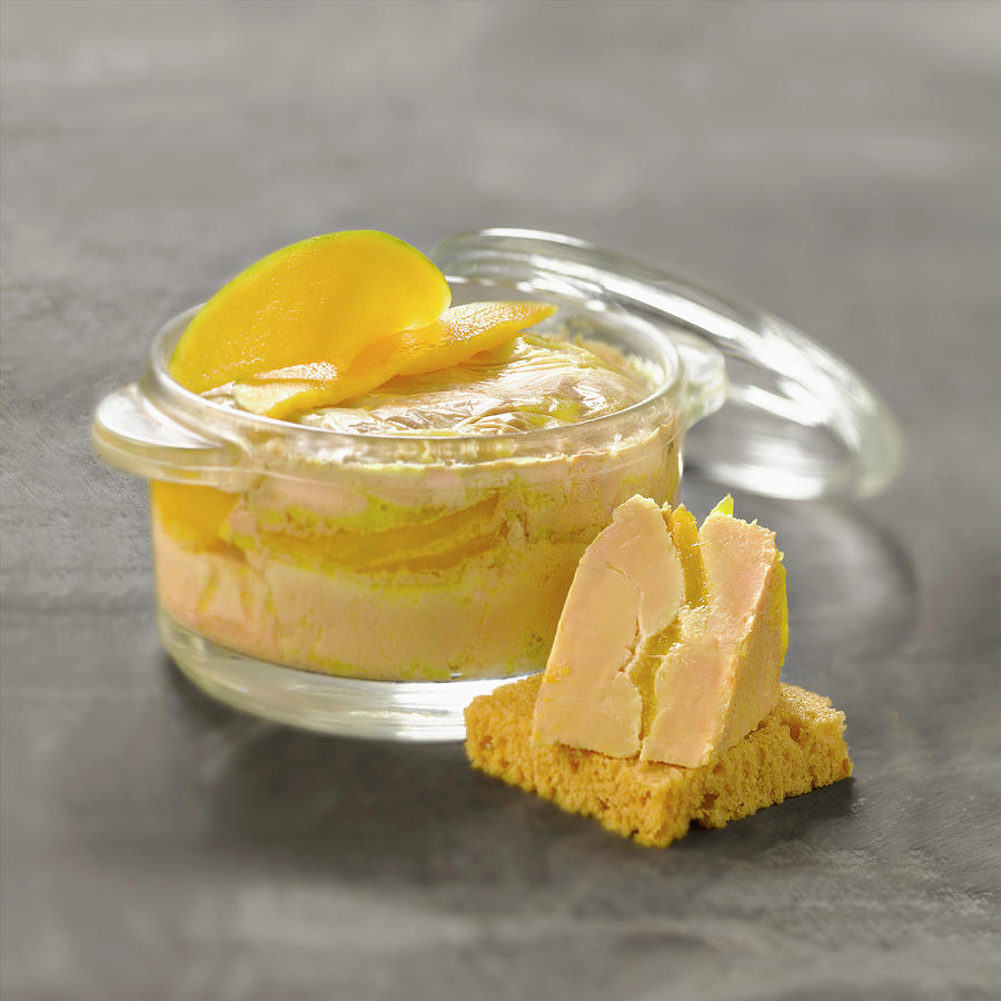 Cocotte De Terrine De Foie Gras a La Mangue Casserole Dish Of Foie Gras