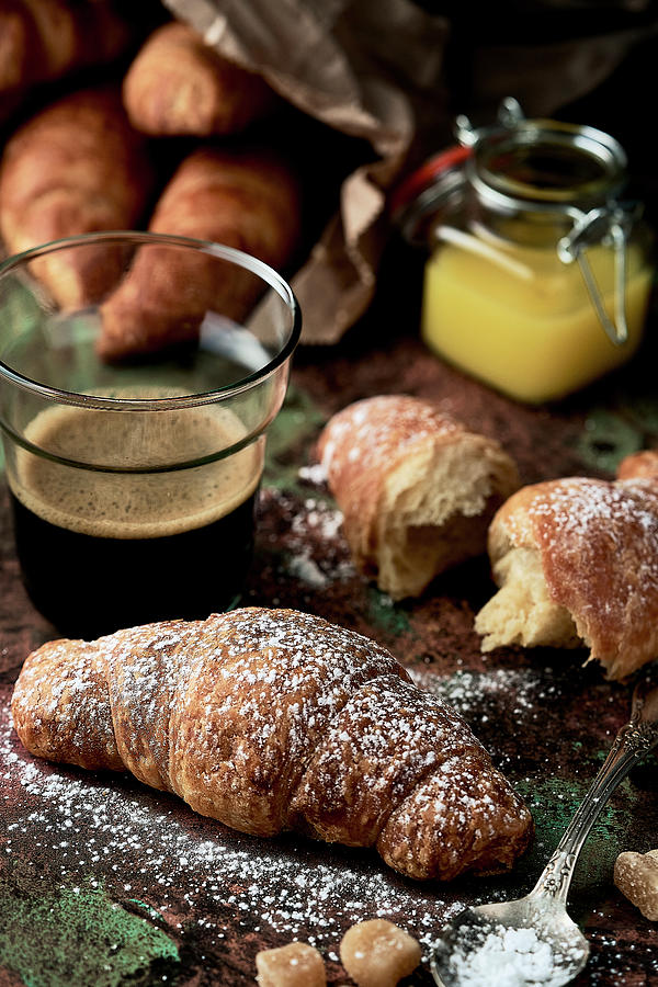 Coffee And Croissant Photograph by Andr3sf