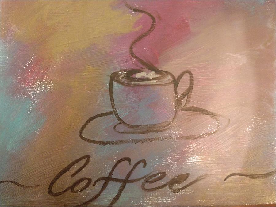 Coffee Painting by April Clay