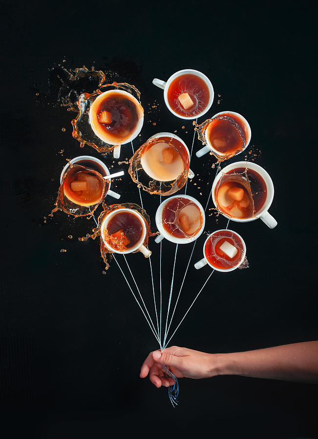 Coffee Photograph - Coffee Balloons by Dina Belenko