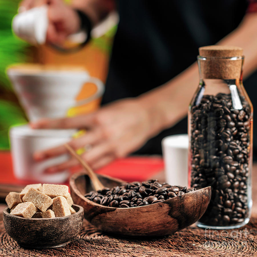 Coffee Beans And Sugar Cubes Photograph by Science Photo Library Coffee Beans And Sugar Cubes Photograph by Science Photo Library