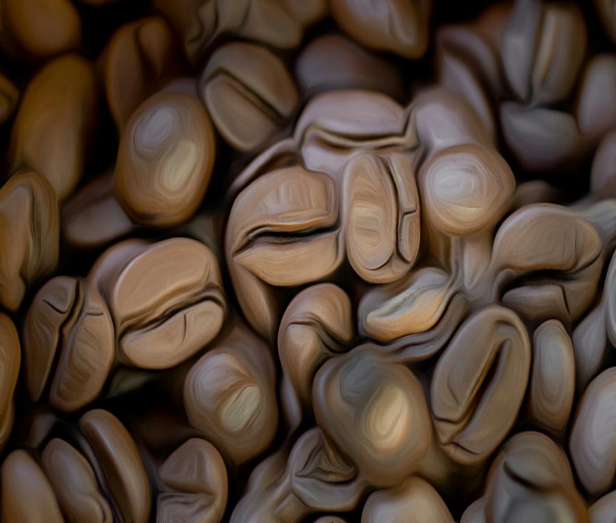 Coffee Beans Art Painting Painting by Universalenigma - Pixels