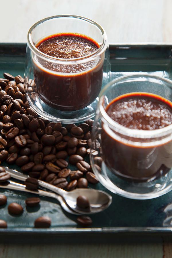 Coffee Chocolate Mousse Photograph by Danny Lerner